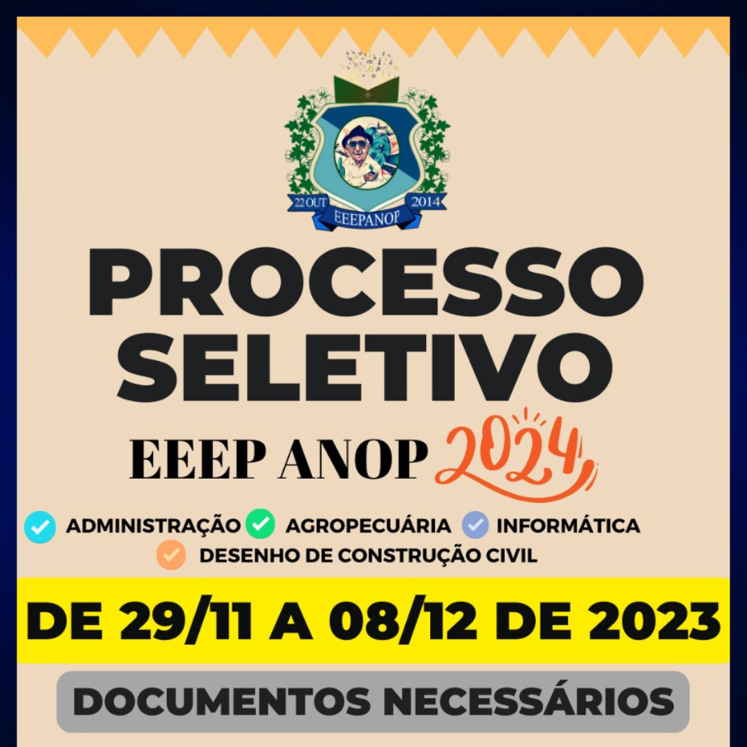 Imagem do Processo Seletivo 2024 - capa